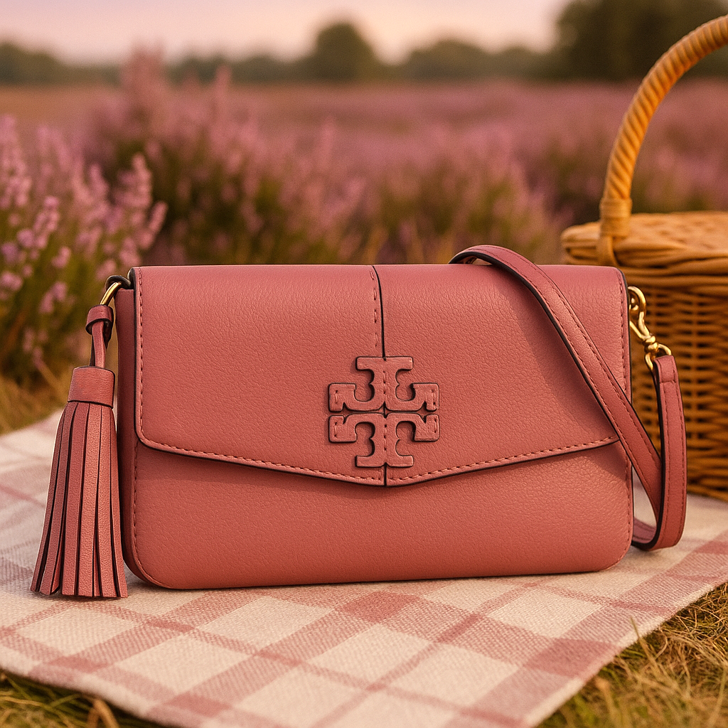 美品✨Tory Burch ショルダーバッグ ピンク レザー クロスボディバッグ NEW Tory Burch McGraw Pink Magnolia Leather Crossbody Bag/Shoulder