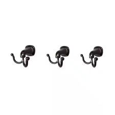 Belding J-Hook Double Wall Mounted Robe/Towel Hook in Oil Rubbed Bronze