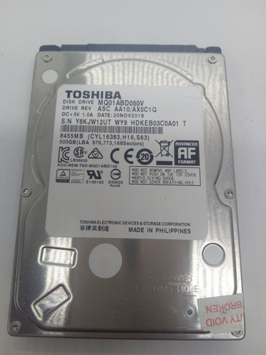 TOSHIBA**MQ01ABD050V** 500GB*** SATA HDD Notebook 2,5'' ZOLL#NFP1987