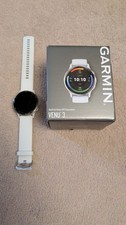 Garmin Venu 3 Smartwatch - White Band (Unused) + Box - Cracked Screen Works 100%