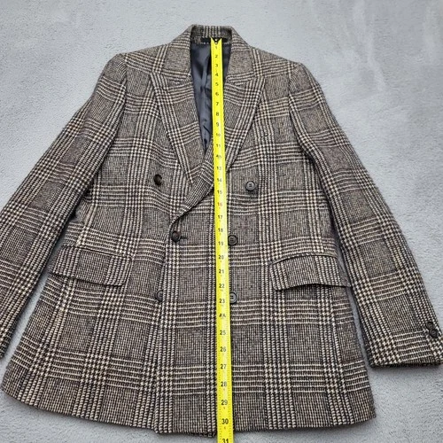 Officine Generale Manon Jacket Blazer Mens Small ( 36"Waist) Houndstooth Wool image 15