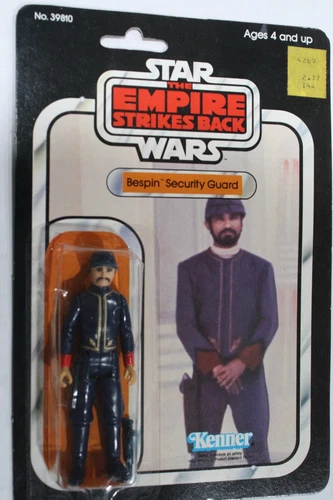 Star Wars Vintage Kenner MOC Bespin Security Guard ESB 32 back Card