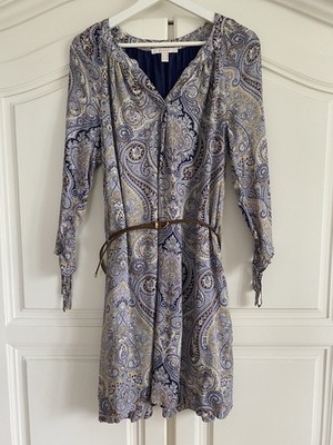 Esprit Kleid Damen, Größe 36 Blau Lila Beige Neue