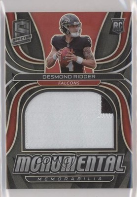 2022 Panini Spectra Monumental Memorabilia /99 Desmond Ridder Rookie RC 4yu