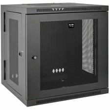 Tripp Lite SmartRack 10U Wall-Mount Rack Enclosure Cabinet, Hinged Back