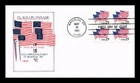 US COVER FLAGS ON PARADE MEMORIAL DAY FIRST DAY ISSUE BLOCK ARTMASTER