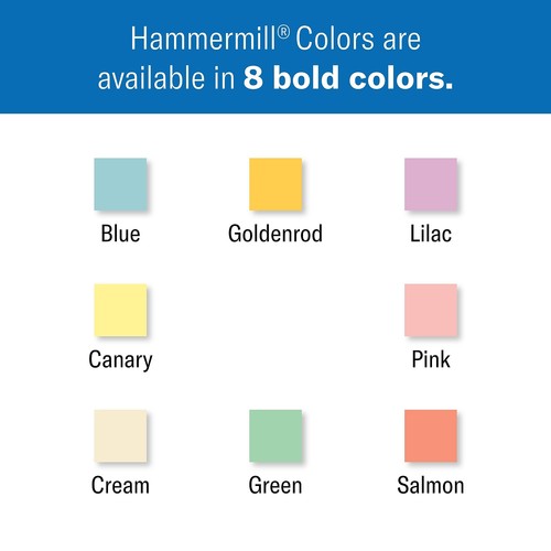 Hammermill Recycled Colored Paper 20lb 8-1/2 x 11 Salmon 5000 Sheets/Carton - Picture 4 of 4