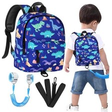 Toddler Backpack Leash, Cute Dinosaur Kids Blue/Volcanic Dino, Blue Link