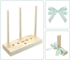 Bow Maker for Ribbon, Wooden Bow Making Tool for Creating Wreaths, Gift Bows, Ha