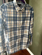 Banana Republic Men  s Shirt Sz L 16/16 1/2 Long Sleeve Button Down Plaid