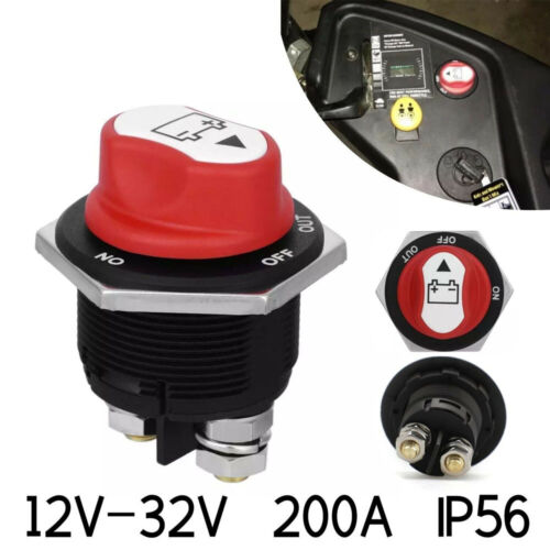 200A Battery Isolator Switch Disconnect Power Cut Off Kill for Car Boat RV Truck - Zdjęcie 1 z 12