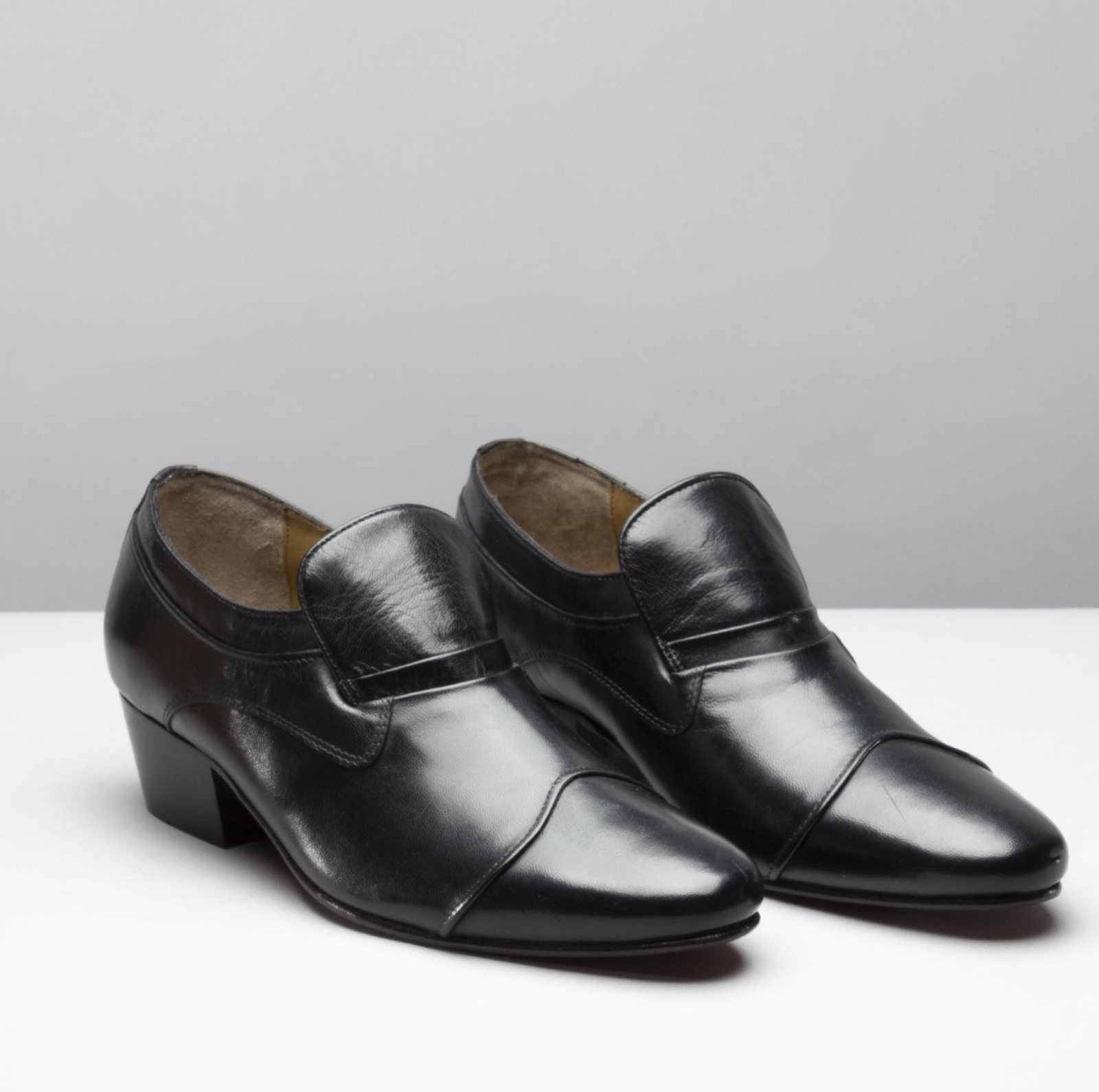 Club Cubano™ CARLUCCIO Mens Leather Slip On Formal Smart Cuban Heel