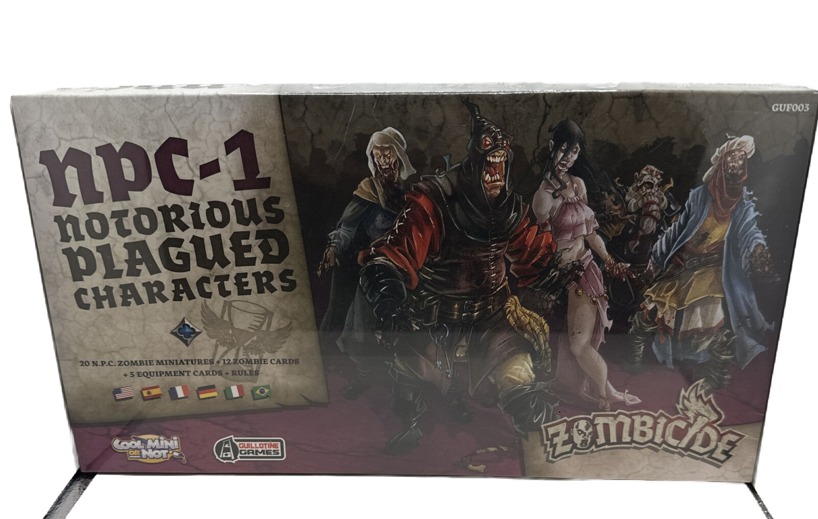 Zombicide Black Plague 8x Wooden Crate Objective Board Game 