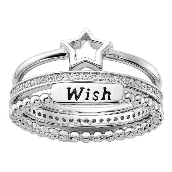 Black Cocktail Fashion Rings