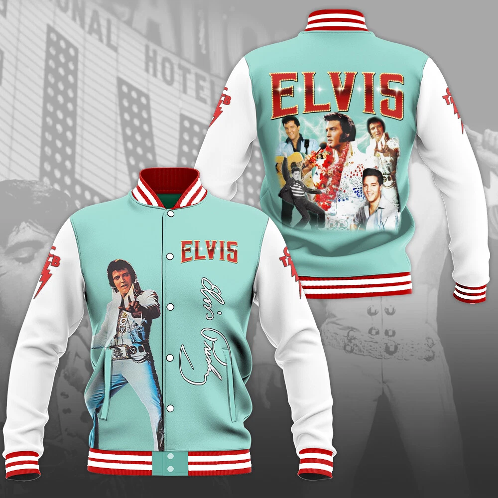 Elvis Presley Music Baseball Jacket For Fan