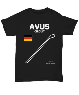 Avus Circuit Berlin Germany Track Outline Series shirt - Unisex Tee