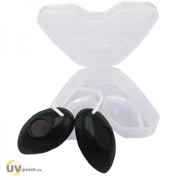 Solarium Gafas Protección Ocular Gafas UV para Banco de Sol en Estuche (Negro)
