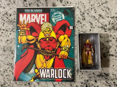 Warlock Eaglemoss Lead Figure #90 W/ Magazine Classic Marvel Figurine Collection