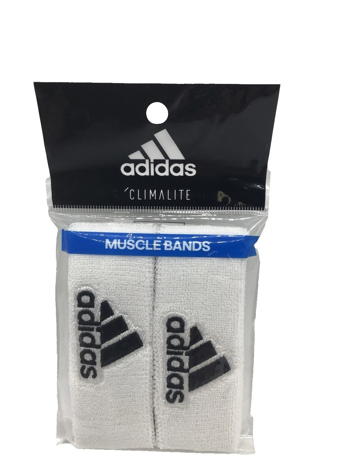 Adidas Muñequeras para hacer ejercicio Blanco