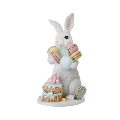Regency International Easter Bunny with Treats Figurine, 9.5 inches, Pastel, ...