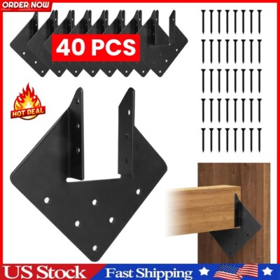 #ad 12 Gauge 2MM Hurricane Ties for Rafters 40 Pack Strong Straps Brackets Hot... $91.99