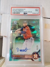 Dauri Lorenzo 2022 Bowman Chrome Sapphire Aqua Refractor Auto /99 1st RC PSA 9