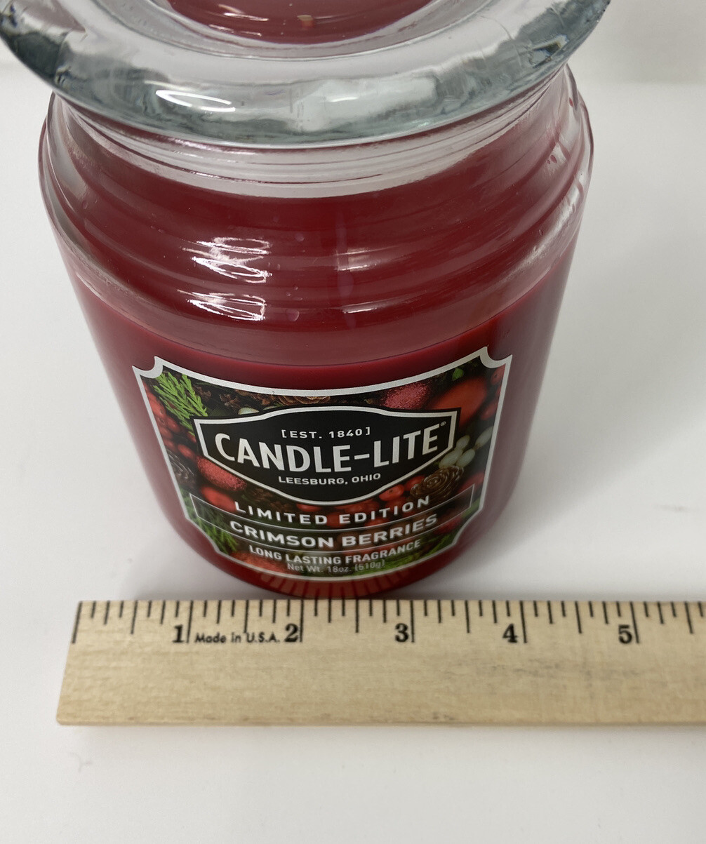 Candle Lite Limited Edition Crimson Berries Scented Candle Long Lasting