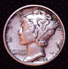 1936-P Mercury Dime Philadelphia Mint Silver Coin (10)C #083
