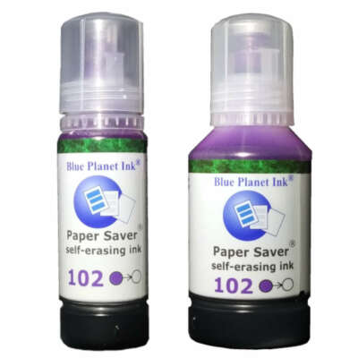 Blue Planet Ink Paper Saver  102 Disappearing Ink for Epson EcoTank/Supertank