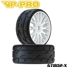 VP-PRO 1/8 GT Tire White Spoke Wheel (2) Soft-Hard Blade-Tech RC On Road Racing