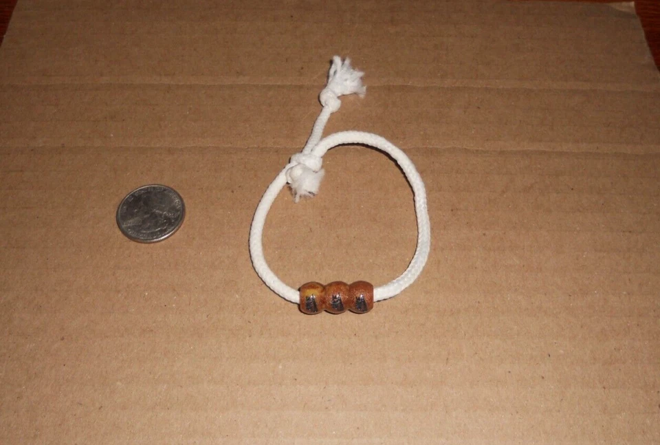 Nike Pulsera Cuentas Pulsera Algodón Ajustable ++ 1 DE SU CLASE ++ Foto 4 de 4