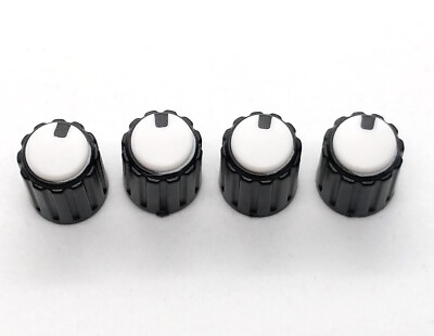 4 Small Mini Control Knobs Pedal Pot Volume 6mm 18T Shaft 10x12mm Potentiometer