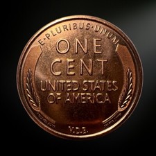 1 OZ 1909-S VDB Lincoln Wheat Cent Round .999 Copper Restrike (BU)