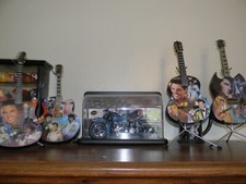 Elvis Presley mini guitar Collectible Comes With Display Stand RARE Design  
