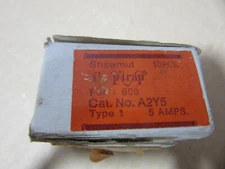 (10) Shawmut Amp-Trap A2Y5 Fuses 5A 250V NEW!!! in Factory Box