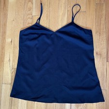 Marina Rinaldi Max Mara Cami Black Slip Lingerie Adjust Straps MR S XL NWOT
