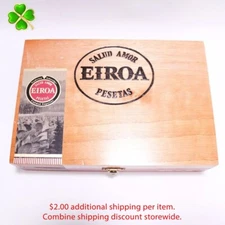 Eiroa Classic 50 x 5 Empty Wood Cigar Box 8.5" x 6" x 2.25"