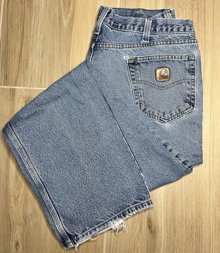 Vintage 90s Carthartt Jeans Work 38 X 34 Thrashed Distressed Dad Jeans Grunge