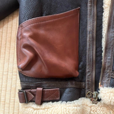 TYPE B3 DWG NO 33H5595 WILLIS & GEIGER WWII AAC Sheepskin Leather