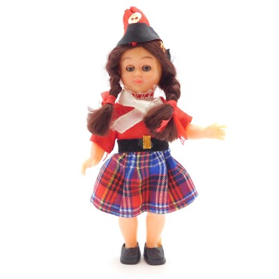 Vintage Nationality Sleepy Eye Doll Ornament Scotland Scottish Made in HONG KONG