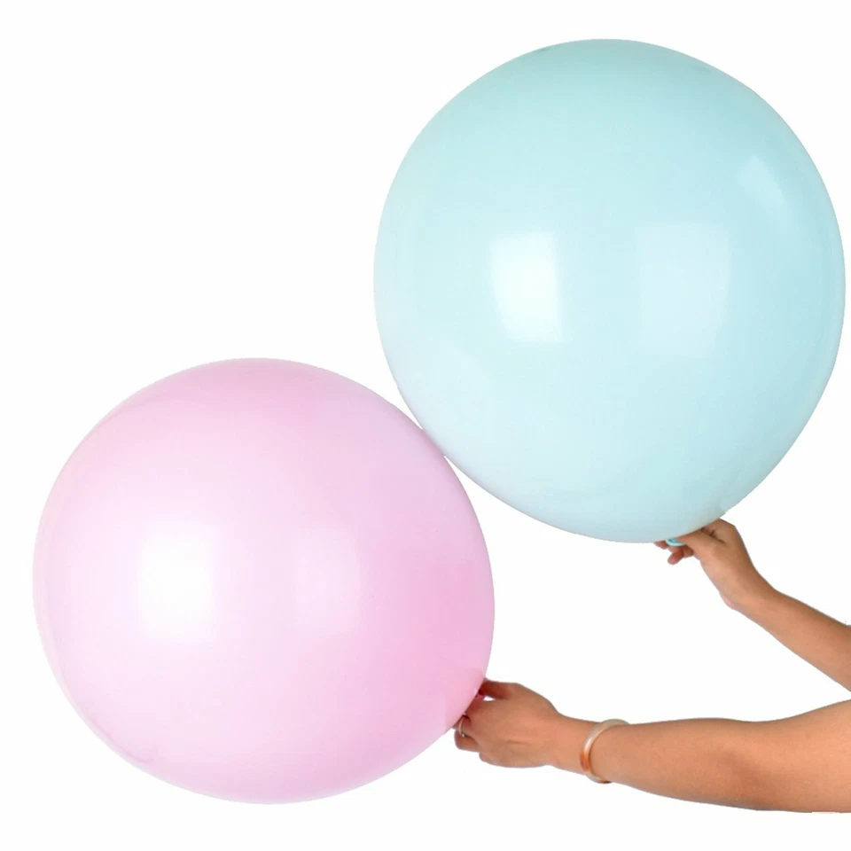 5X Giant 60cm Macaron Retro Latex Helium Balloon Circular Balloons Birthday 24" - image 4 of 4