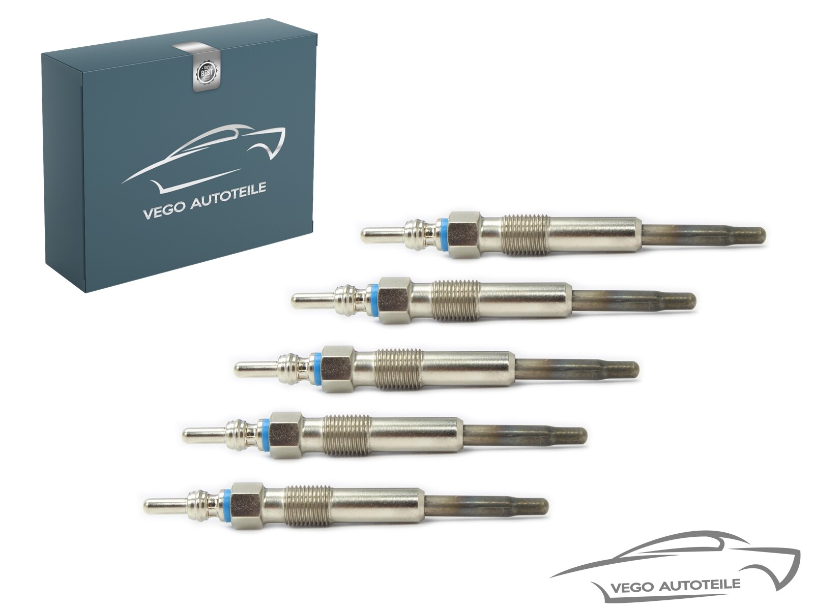 Glow Plug For Audi Dodge Ford Jeep Opel Rover Seat Skoda VW 5X Original Vego