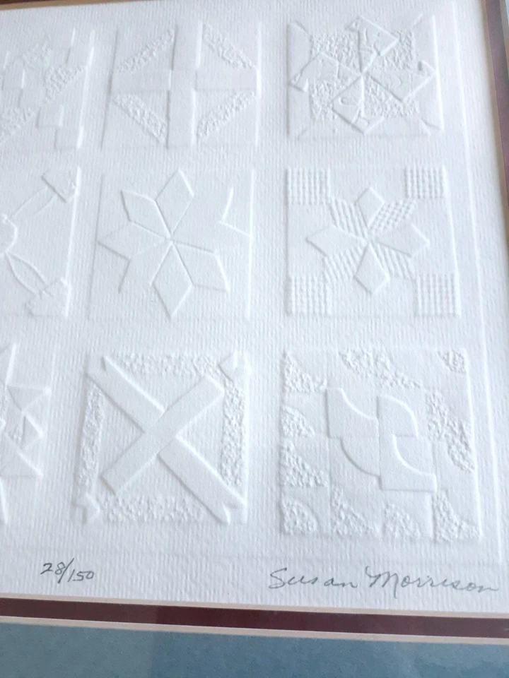 Susan Morrison estampado en relieve "Bible Quilt", 11,5 por 13 pulgadas Foto 3 de 4