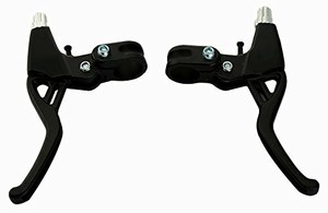 Bicyclestore® 1 Pair Universal Aluminum Alloy Bicycle Brake Handle Mountain Road Bike Brake Lever Diameter 22Mm(Black) (633262131306)