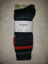 Goodfellow co Boot Socks Shoe Size 7-12 2 Pairs (S1)