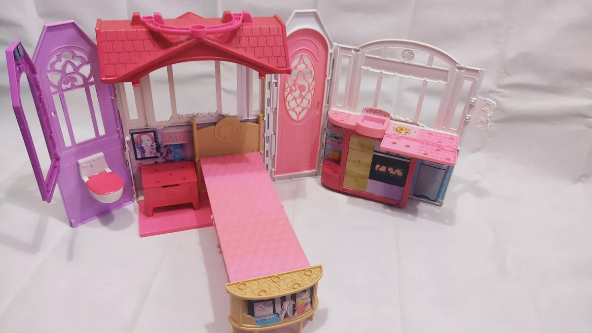 Barbie fold and go hot sale house