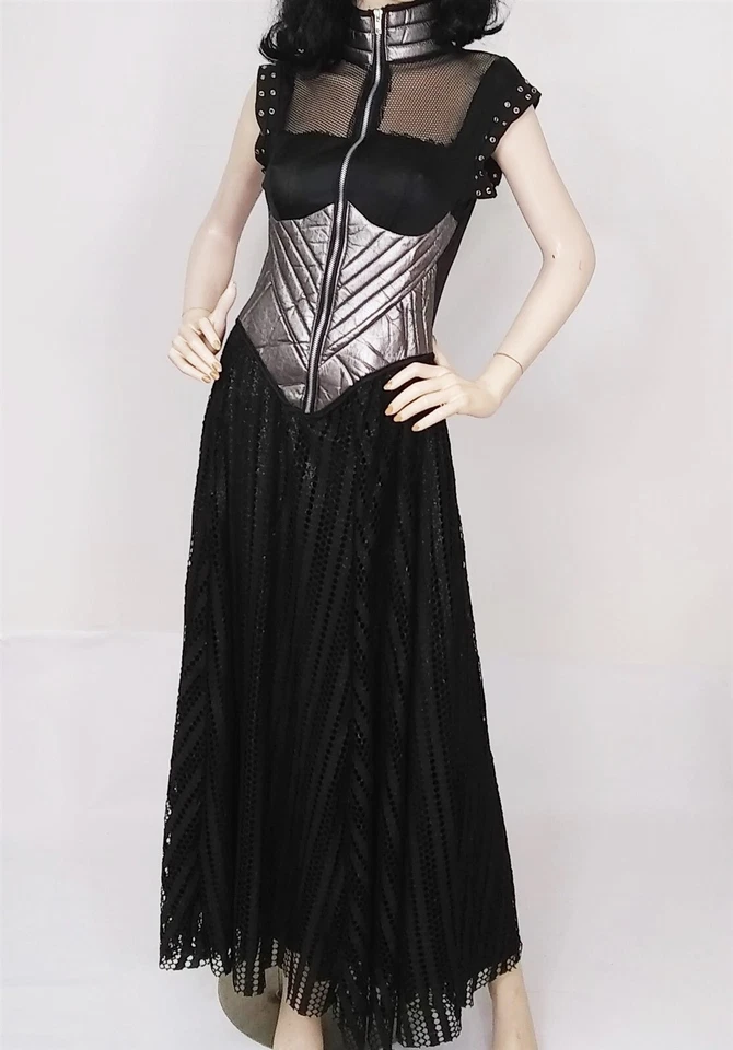 PMG Halloween Algo Malvado Ónix Vestido Adulto Disfraz Gótico GRANDE L Mujer Foto 3 de 4