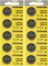 10 x New Original Toshiba CR2016 CR 2016 3V LITHIUM BATTERY BR2016 DL2016 Watch