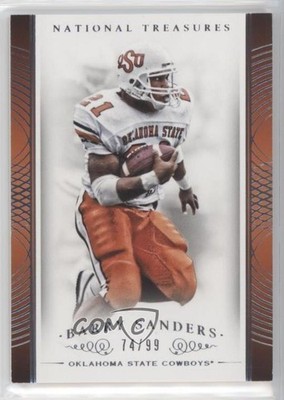 2015 Panini National Treasures College 74/99 Barry Sanders #12 HOF 2qw