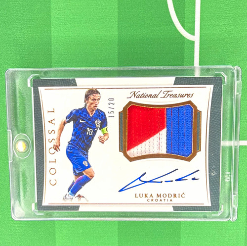 Panini National Treasures Colossal Luka Modric Auto Patch 15/20 Croatia
